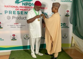 Federal Government Honors Former Minister of Labour and Employment, Dr Emeka Wogu.