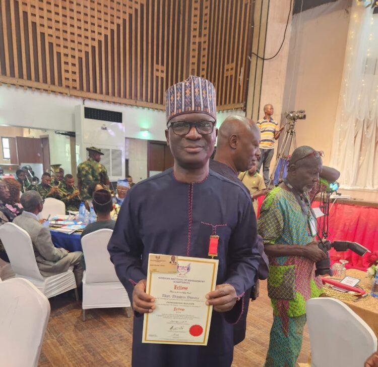 Dr Kashim Akor Bags Fellow, Nigerian Institute of Management.FNIM.