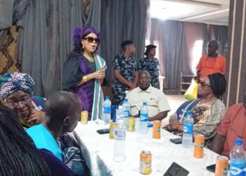 HOMECOMING VISITATION:     APC National Women Leader, Dr. Mrs. Mary Alile, paid visit to Iyoba ward leaders.