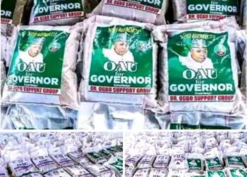 FG Palliatives Carries APC Governorship Candidate Logo in Kogi , Group.
