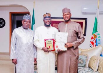 Photonews     Governor Radda congratulates Barrister Abubakar on Successful Completion of Law School