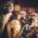 When the Baboons and  Monkeys heard that the Man  who used to chase them away  from the maize field had died,  they hysterically celebrated