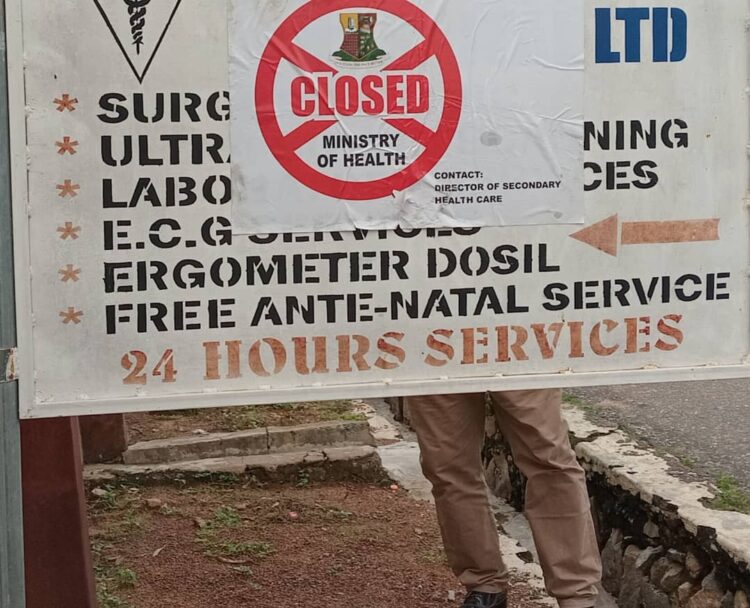 Oyo Govt. Seals Illegal Health Facilities, Vows To End Quackery.