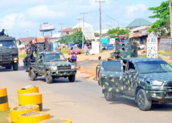 NIGERIAN ARMY CONDUCTS SHOW OF FORCE IN SUPPORT OF KOGI STATE GUBERNATORIAL ELECTION