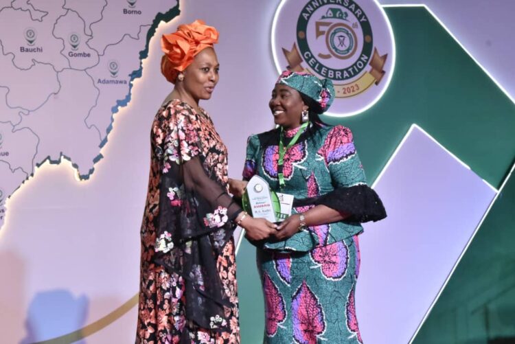 Golden Jubilee; FHA Honors General Manager, Public Private Partnership PPP Hajara Kadiri At Award Night.