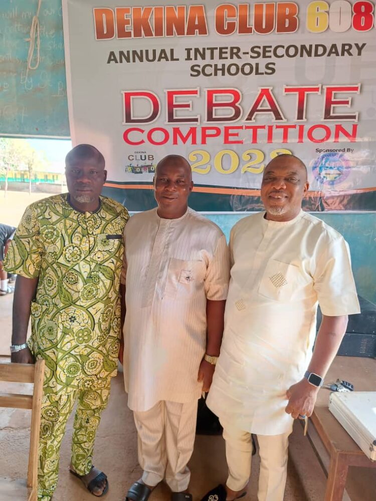 Dekina Club6080 Organises Maiden Annual Debate.