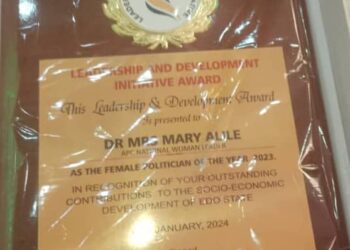 APC National Women Leader Bags Another Prestigious Award.