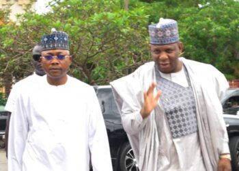 Prince Shuaibu Audu Abubakar congratulates Governor Usman Ododo on his successful swearing-in