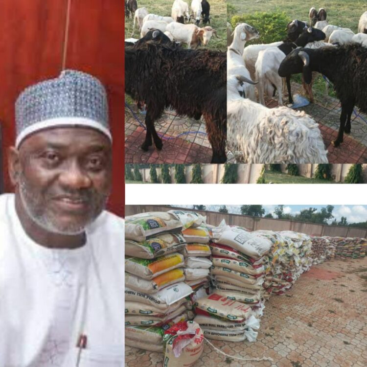 Eid-el-Kabir:Sen Echocho Distributes Rams, Rice to Constituents Across Political Parties and Religion.