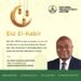 Eid-El-Kabir: Director General, National Productivity Centre, Dr. Nasir O. Raji-Mustapha Urges Muslims To Embrace Virtues Of Prophet Ibrahim.