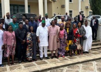 Hon. Funsho Olumoko, Chairman Governing Board, Federal College Of Education, Pankshin and Board Members Visits His Excellency, Caleb Manasseh Mutfwang, Executive Governor Of Plateau State and The Hon. Speaker Of The Plateau State House of Assembly