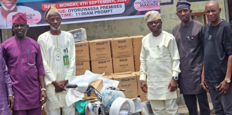 Open Defecation: RUWASSA Donates Motorcycles, Sanitary Items, Others To Oyo LGAs.