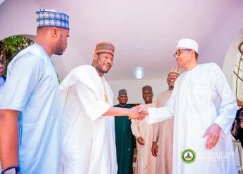 Gov Radda Pays Homage to Former President Buhari in Daura.