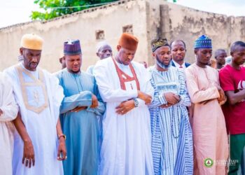 Gov Radda Attends Funeral of Goggo Dubu and Brothers Wife Pays Condolence to Hassan Makera Family.