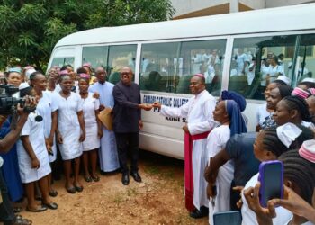 As Grimard Catholic Hospital, Anyigba Kogi State Takes Delivery of 20M Peter Obi Bus Donation.