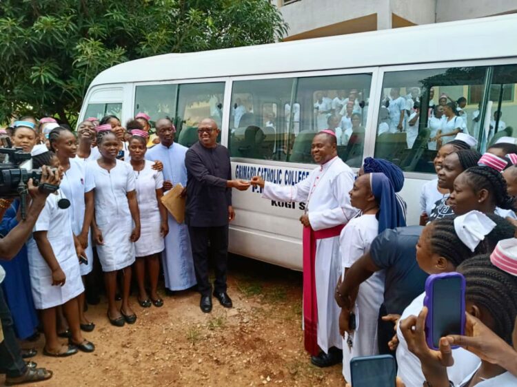 As Grimard Catholic Hospital, Anyigba Kogi State Takes Delivery of 20M Peter Obi Bus Donation.