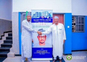 Gov Radda Tours Printing Facilities at Yaliam Press Ltd in Abuja 