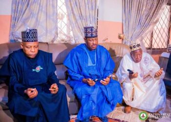 Tinubu Condoles with Governor Radda and families of Amb. Zakari, Kurfi.