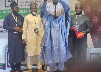 Gov Radda Honoured at WIFCOH 2024 Farmers Conference in Kano.