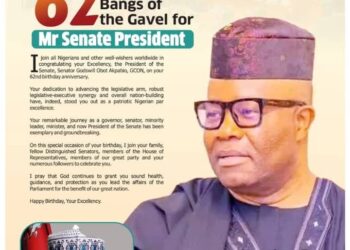 Sen Barau Celebrates Sen Akpabio on 62nd Birthday.