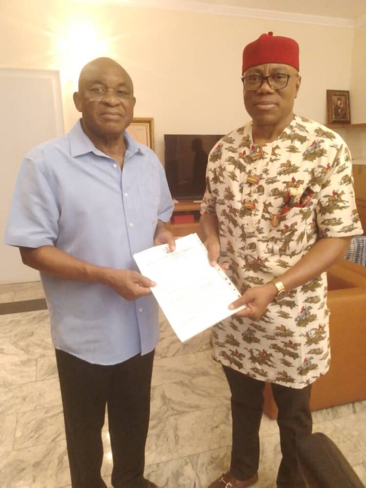 Senator Mark Play Host to New Permanent Secretary, National Assembly.