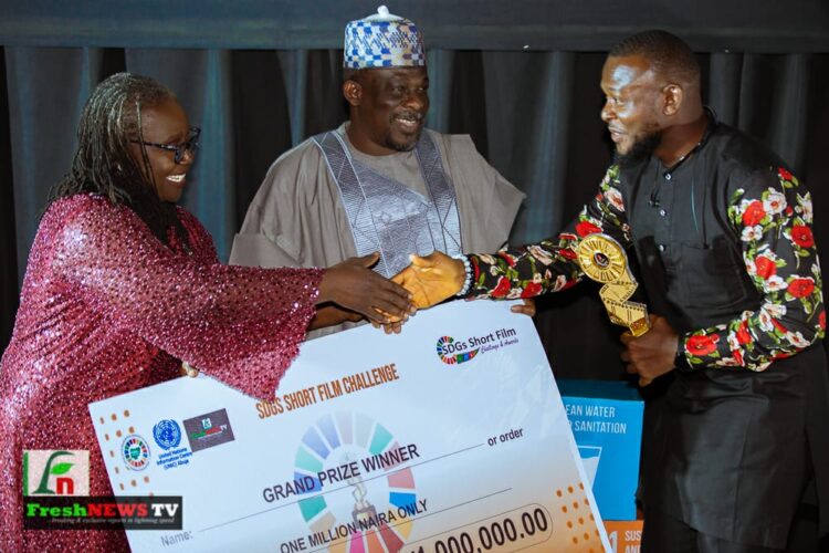 Daniel Izu Wins 2nd SDGs Short Film Challenge,     Beats 2,249 others to the title.