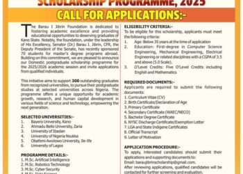 Senator Barau set to offer Master’s degree scholarships to 300,      One Week after Sponsoring 70 Graduates Abroad 