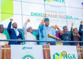 Governor Radda Explores Capital Market Opportunities for Katsina SOEs at NGX Closing Gong Ceremony in Lagos 