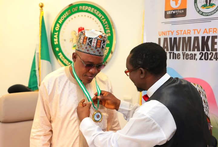 USTV Africa Names House Deputy Leader Nigerian Legislator Of The Year 2024, As Recipient Dedicate His Honour To Staff