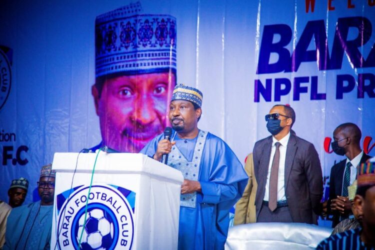 NPFL Qualification: Deputy Senate President gifts Barau FC players 35 motorcycles, N17.5m