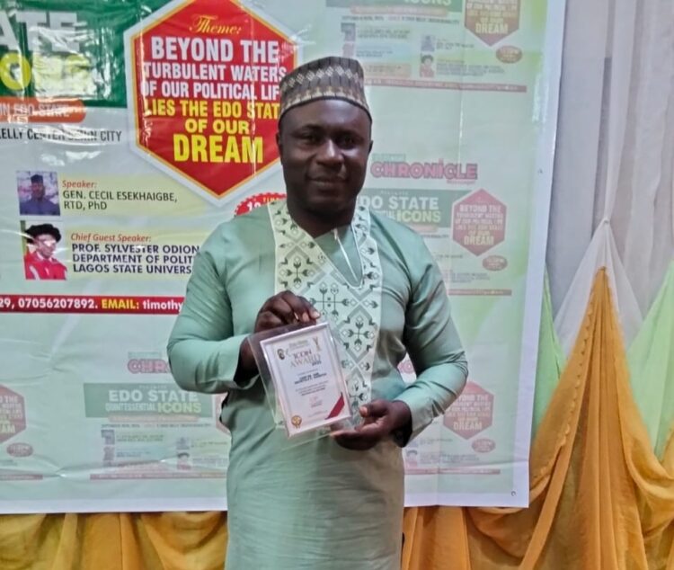 Aigbefoh Honored with Edo Quintessential Icon Award and Inducted into Edo Hall of Fame 2025