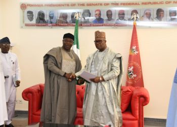 NASC CHAIRMAN PLEADS WITH SENATE PRESIDENT AKPABIO TO INAUGURATE NASS PENSION BOARD .TO ESTABLISH COUNCIL OF FORMER PRESIDING OFFICERS OF NASS, .BUILD NEW LEGISLATIVE QUARTERS