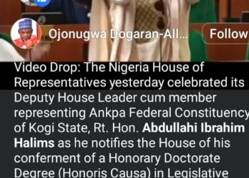 Honoris Causa; Rt Honorable Abdullahi Ibrahim Ali Dedicates Award To National Assembly 