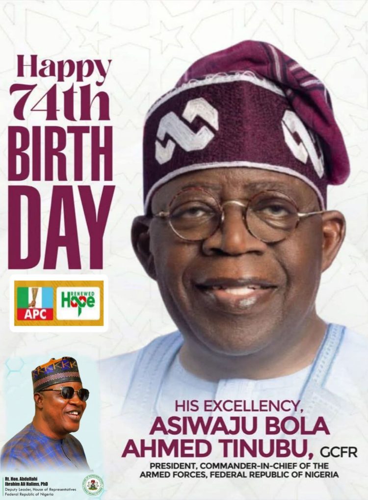 Deputy House Leader Congratulates President Tinubu @74