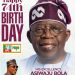 Deputy House Leader Congratulates President Tinubu @74