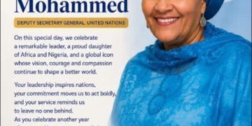 Princess Adejoke Orelope-Adefulire , Senior Special Assistant on SDGs Congratulates UN Deputy Secretary General, Amina J. Mohammed on Her 65th Birthday 