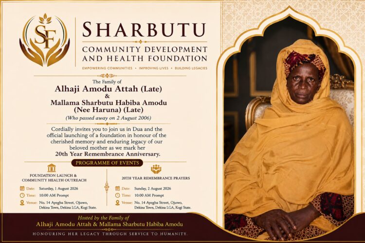20 Years After , Family Remembers Malama Sharbutu Habiba Amodu in Dekina      Launch Health Foundation, Organises Food Outreach 