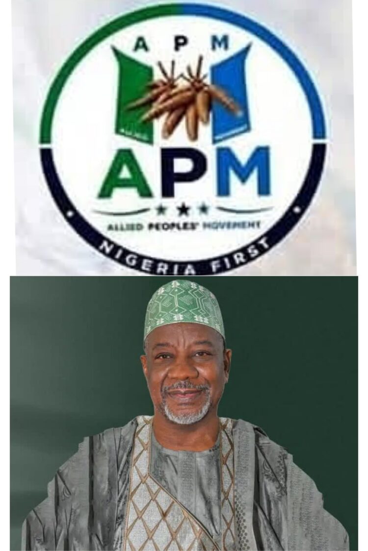 2027; Sen. Onawo of APM Set To Deliver Nasarawa